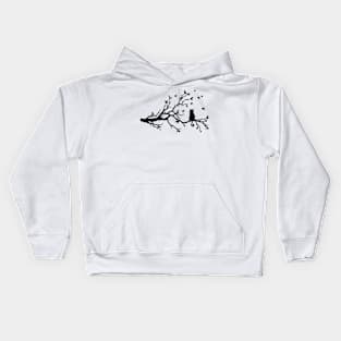 Cat Perched In The Wind Kids Hoodie